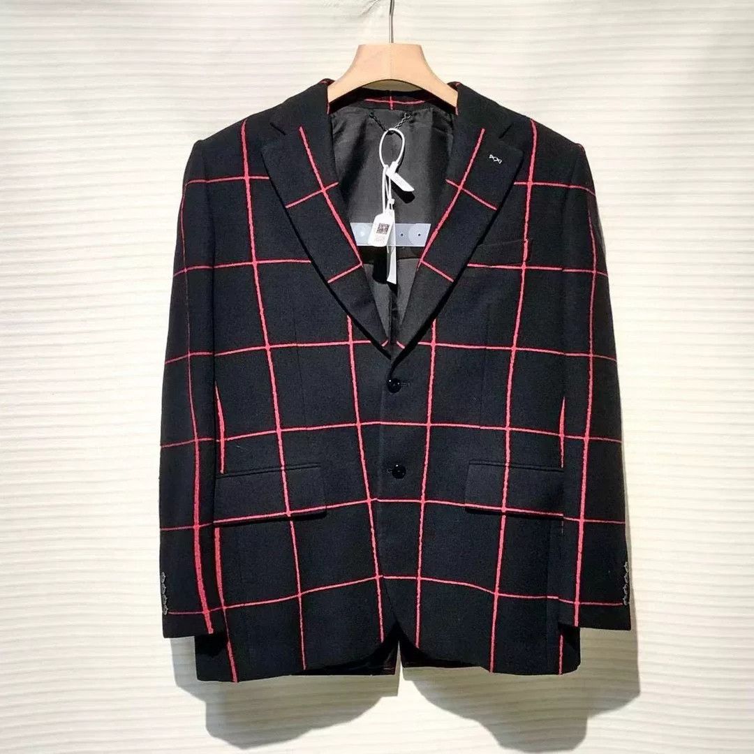 Louis Vuitton Louis Vuitton Wool Blend Check Blazer Size US M / EU 48-50 / 2 - 1 Thumbnail