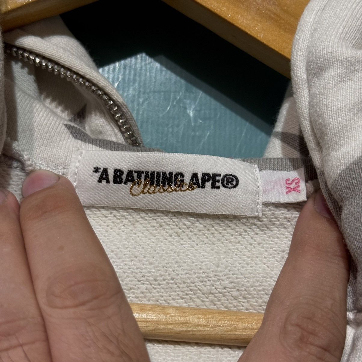 Bape Authentic BAPE Star Camo Zip-Up Hoodie - Grey/White -Size XS Size XS / US 0-2 / IT 36-38 - 5 Thumbnail
