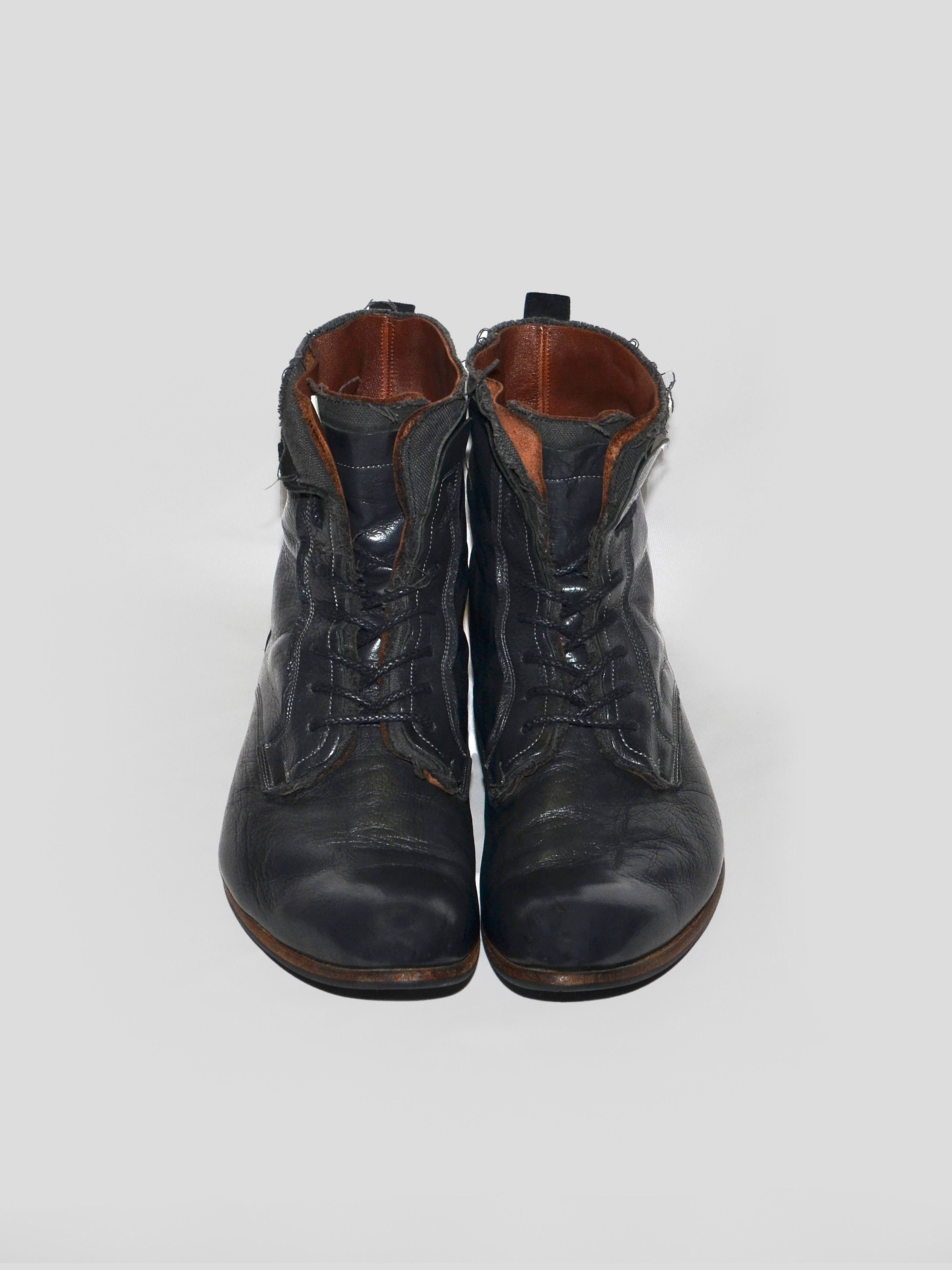 Maison MIHARA YASUHIRO Mihara Yasuhiro 2000s Layered Leather Boots Size US 8.5 / EU 41-42 - 2 Thumbnail