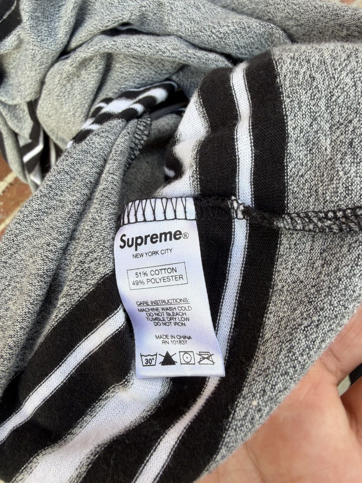 Supreme Supreme Heather Stripe Polo Size US L / EU 52-54 / 3 - 5 Thumbnail