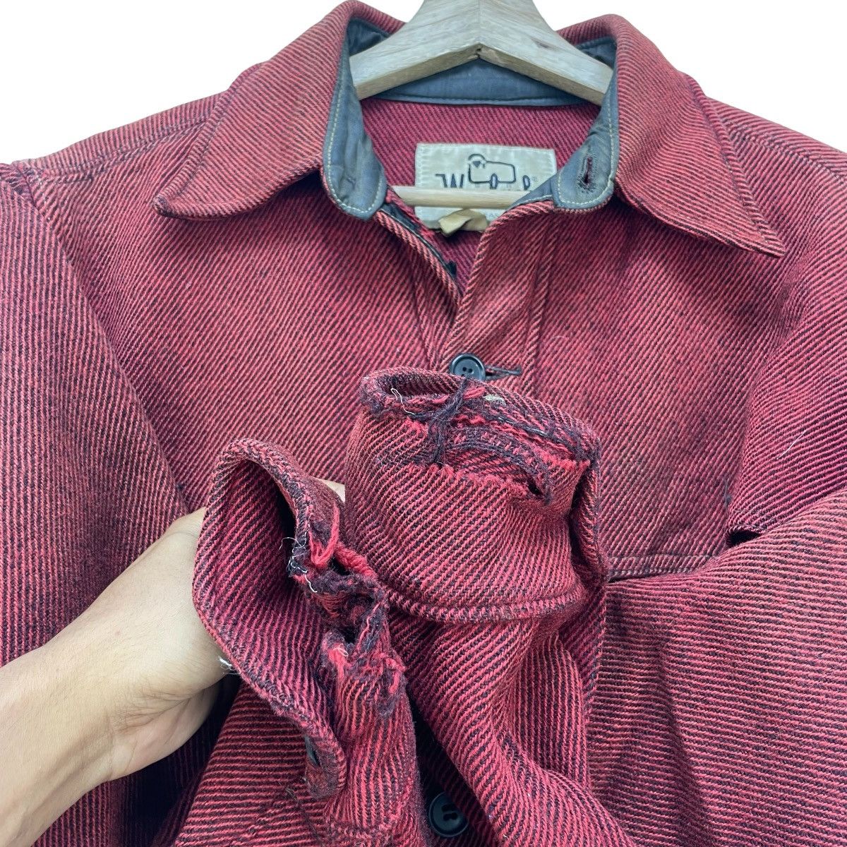 Flannel 💥Vintage Woolrich Distressed Flannel Jacket Size US M / EU 48-50 / 2 - 5 Thumbnail