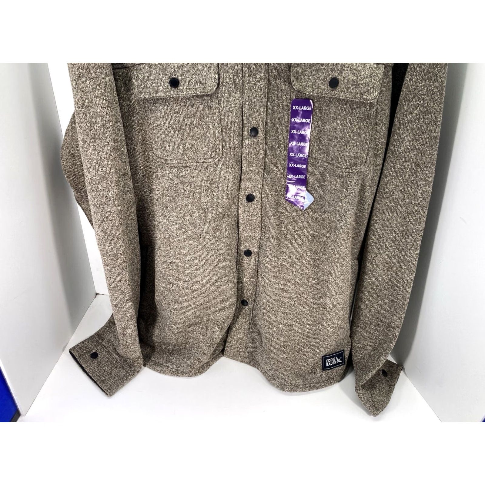 Eddie Bauer VINTAGE Eddie Bauer Fleece Shirt Jacket Men 2XL Brown Snap Long Sleeve NWT Shacket Shirt Jacket Mens Brown 2XL Size US XXL / EU 58 / 5 - 3 Thumbnail