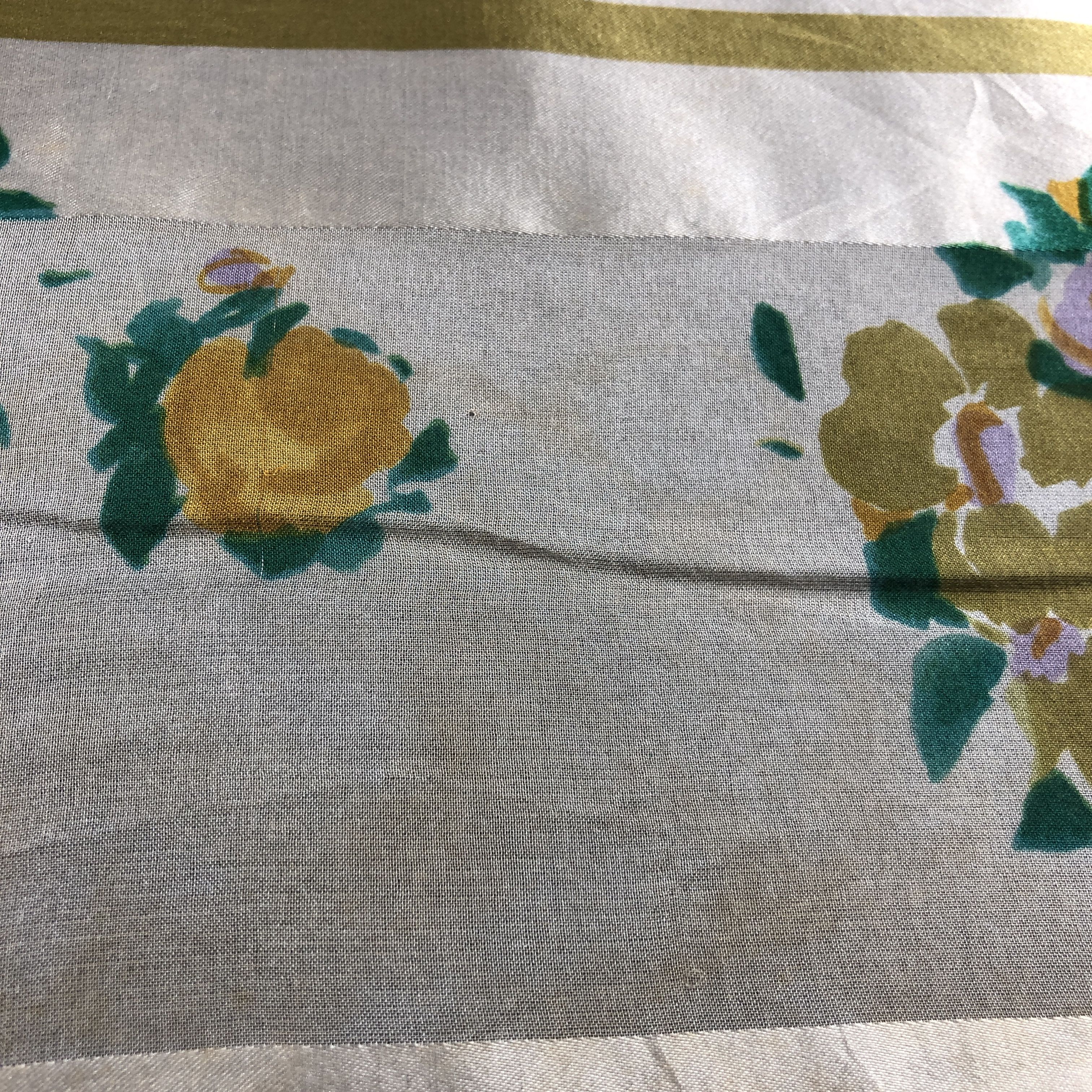 Pierre Balmain Vintage Pierre Balmain Floral Silk Scarf M1213 Size ONE SIZE - 14 Thumbnail