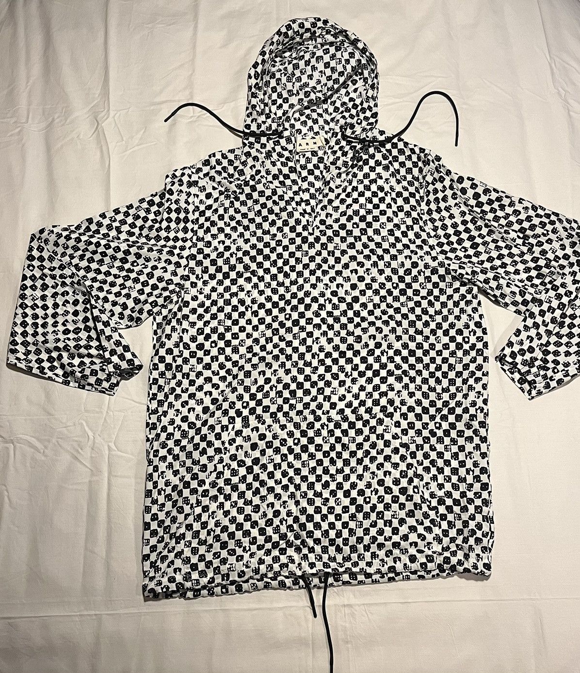 image of Marni Hooded Jacket in White, Men's (Size Medium)
