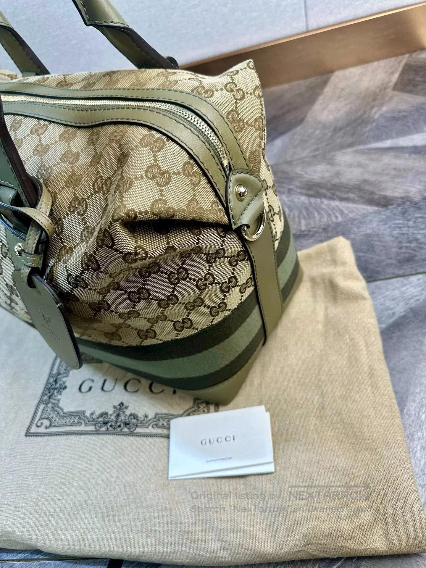 Gucci Gucci Classic Boston GG Monogram Green. Size ONE SIZE - 5 Thumbnail