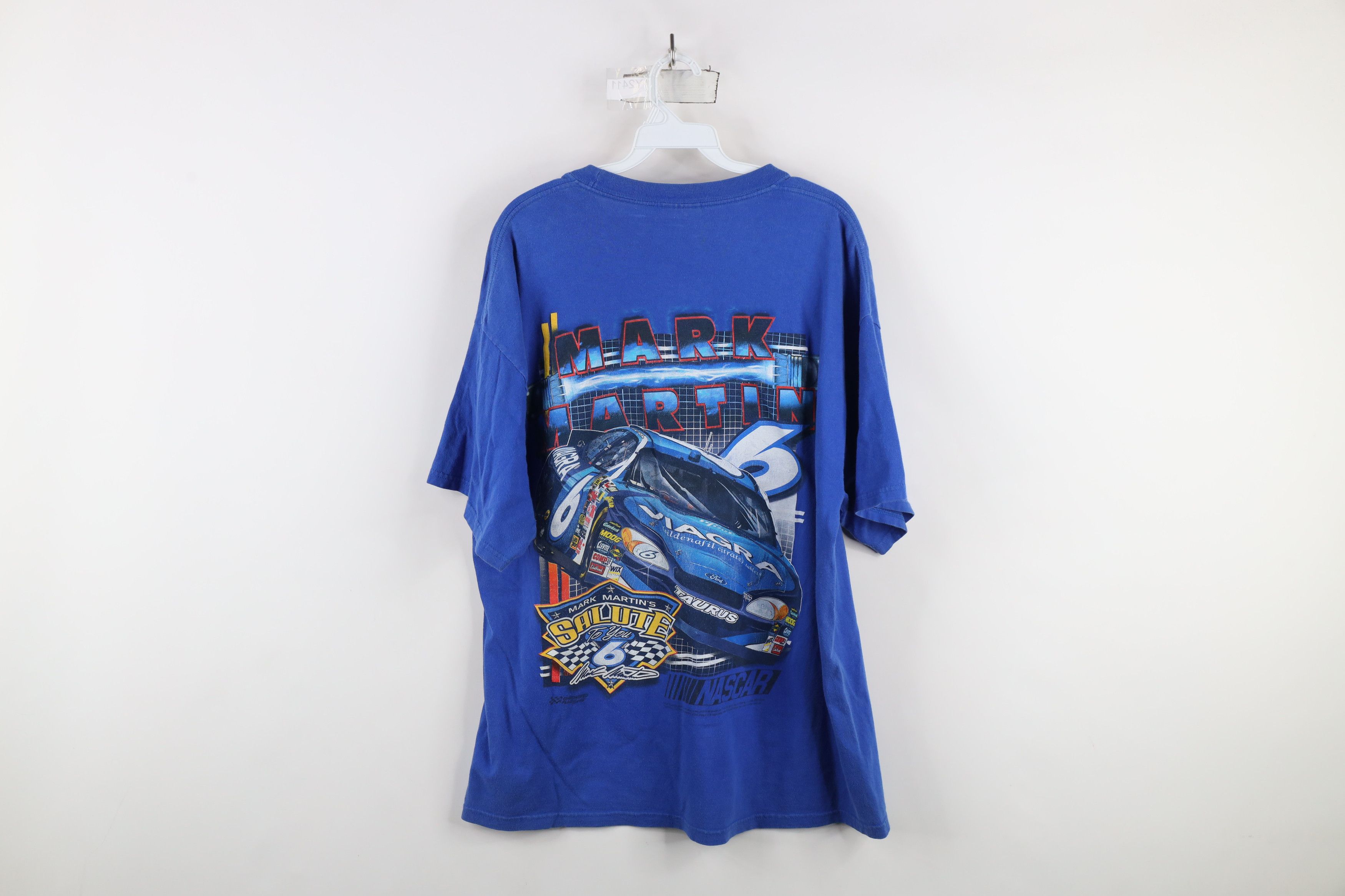 Vintage Vintage 90s Y2K NASCAR Martin Racing All Over Print T-Shirt Size US XL / EU 56 / 4 - 13 Thumbnail