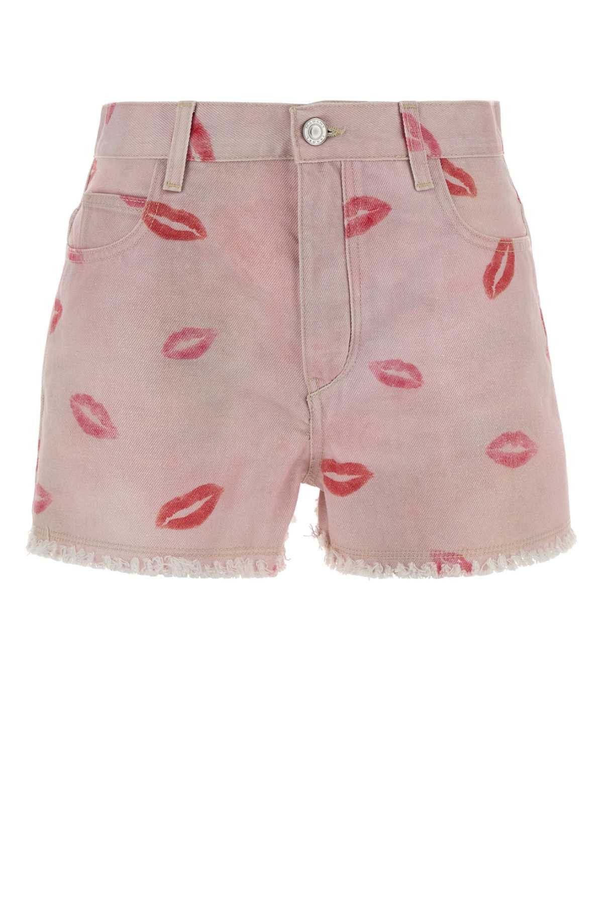 Isabel Marant Etoile Printed Denim Lesia Shorts Size 27" / US 4 / IT 40 - 1 Thumbnail