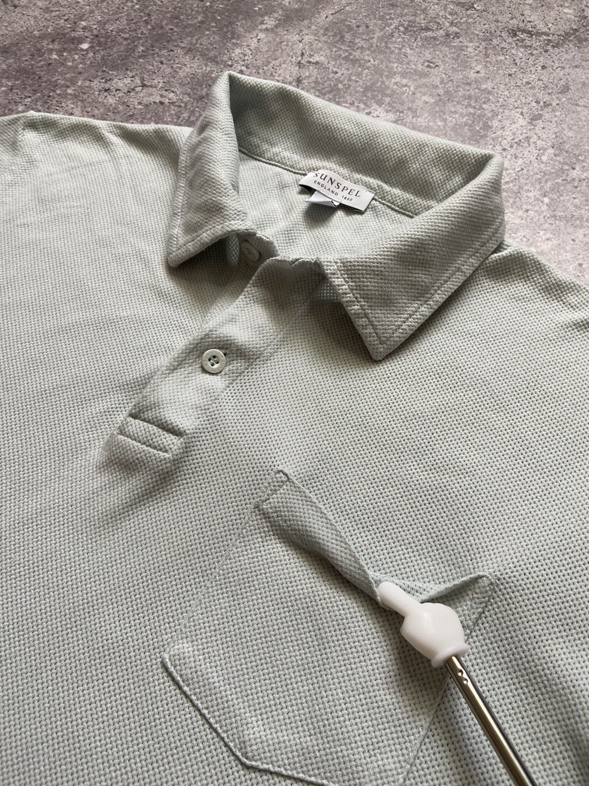 Sunspel Sunspel Gray Riviera Pocket Polo - Size S Size US S / EU 44-46 / 1 - 2 Thumbnail