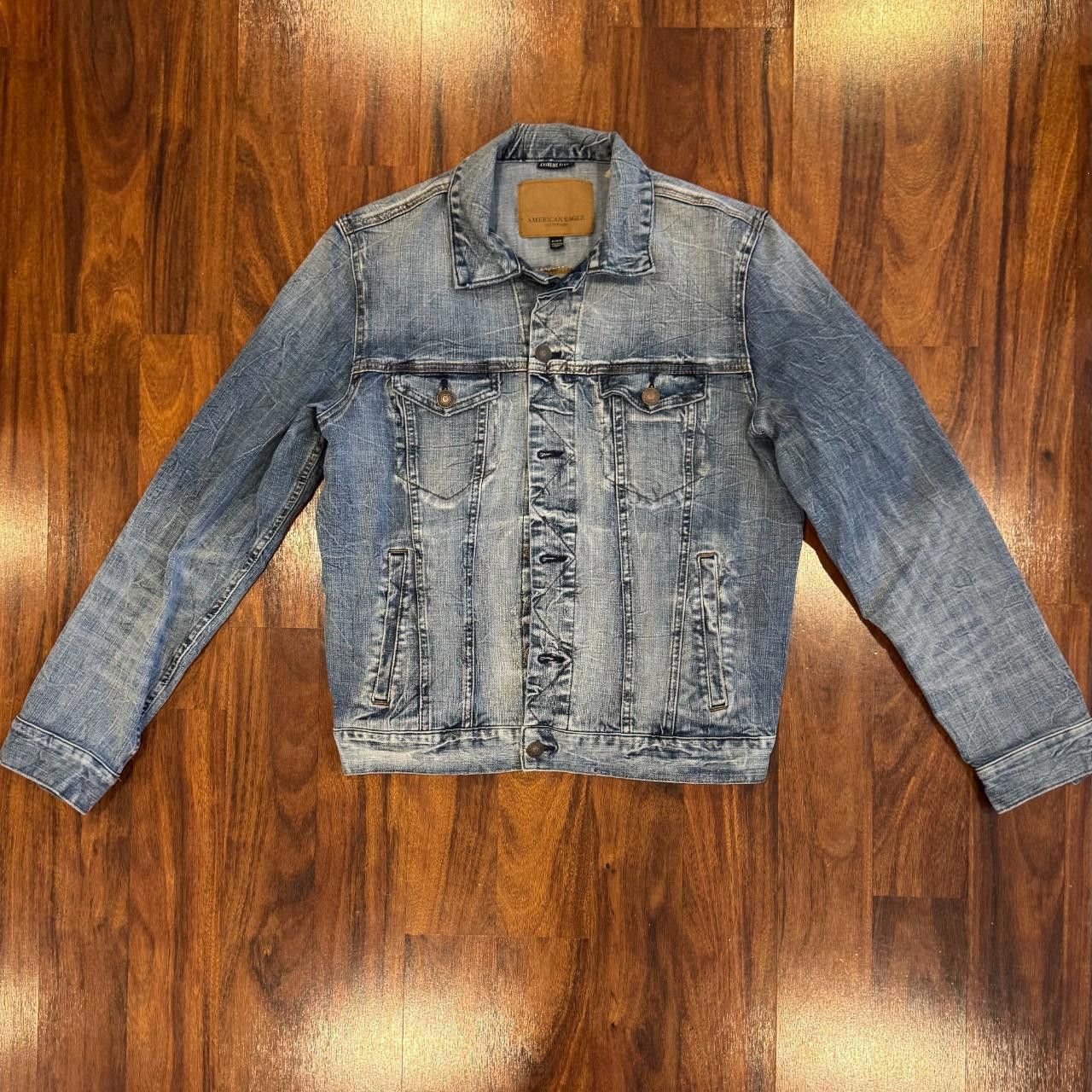 Designer American Eagle Outfitters Flex Jean Jacket Size US M / EU 48-50 / 2 - 1 Thumbnail
