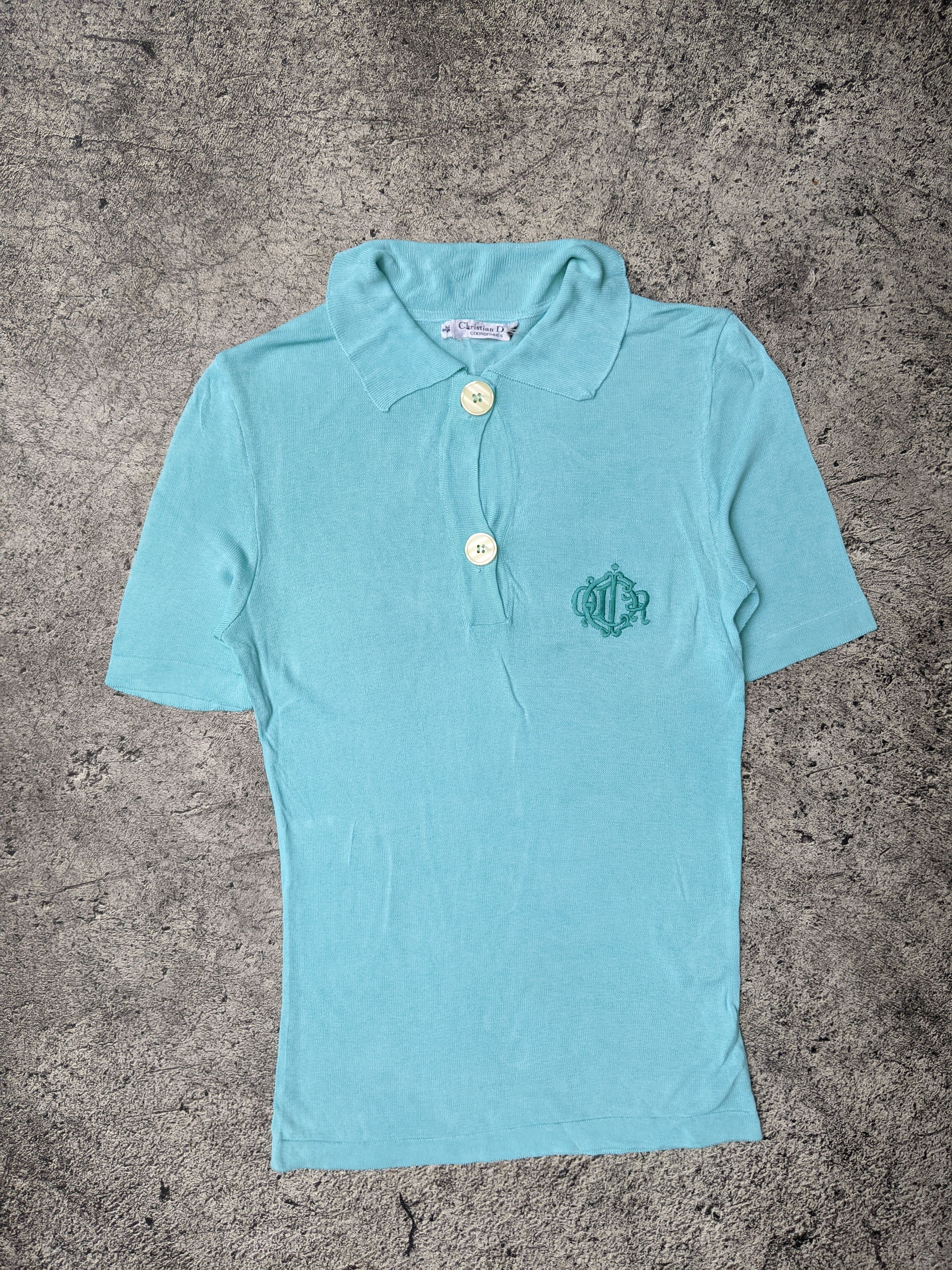 Christian Dior Monsieur Christian Dior Coordonnes Viscose Polo Size XS / US 0-2 / IT 36-38 - 1 Thumbnail