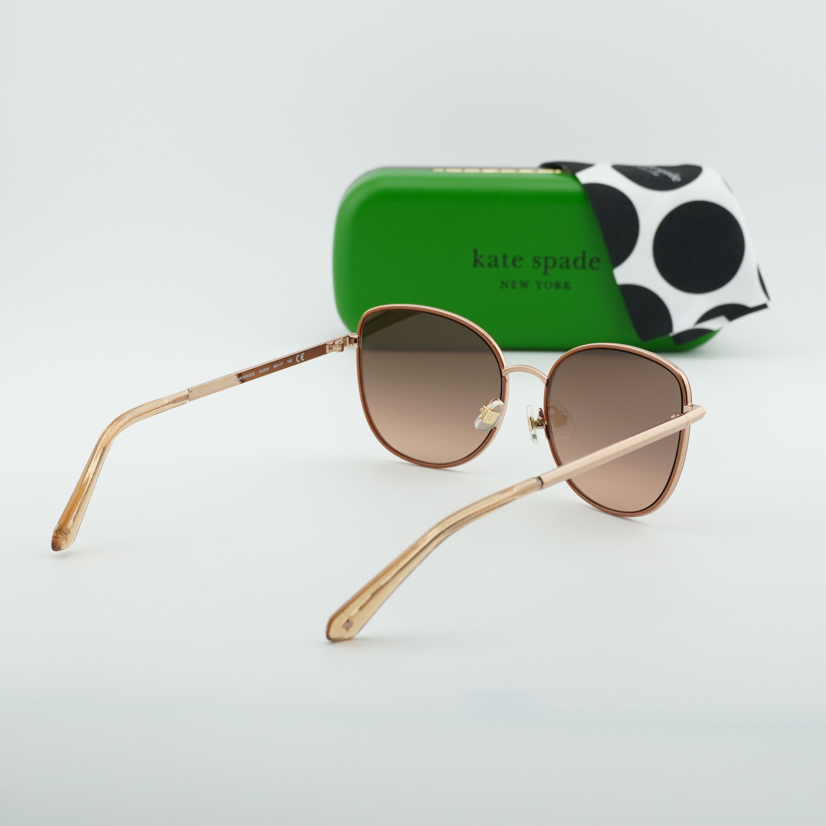 Kate Spade Kate Spade MARYAM/G/S 0AU2 G4 Sunglasses Gold Butterfly Fram Size ONE SIZE - 10 Thumbnail