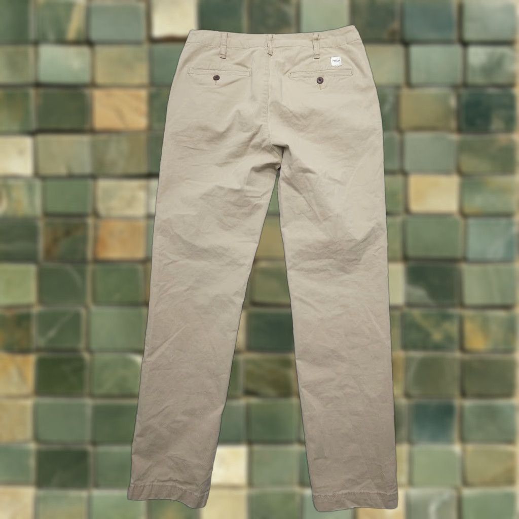 American Eagle Outfitters American Eagle Outfitters Athletic Straight Live-in Khakis Chino Pants Mens 31 x 32 Beig e Comfort Stretch Pockets Regular 31in Inseam Size US 31 - 1 Thumbnail