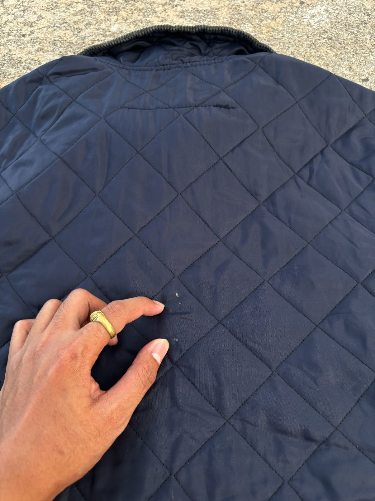 Barbour × Vintage Vintage Barbour Liddesdale Quilted Jacket XL Navy Size US XL / EU 56 / 4 - 14 Thumbnail