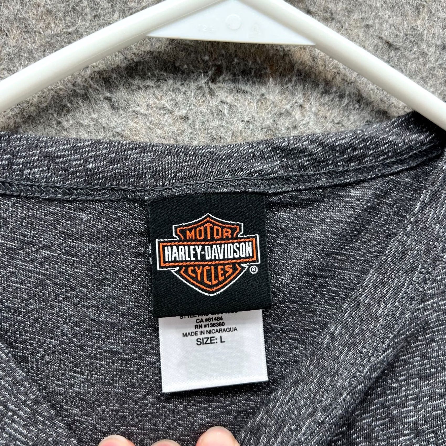 Harley Davidson Harley-Davidson Shirt Men Large Heather Gray NEW Motorcycle Crewneck Cotton 2019 T-Shirt Logo Pocket Vintage: No Size US L / EU 52-54 / 3 - 5 Thumbnail