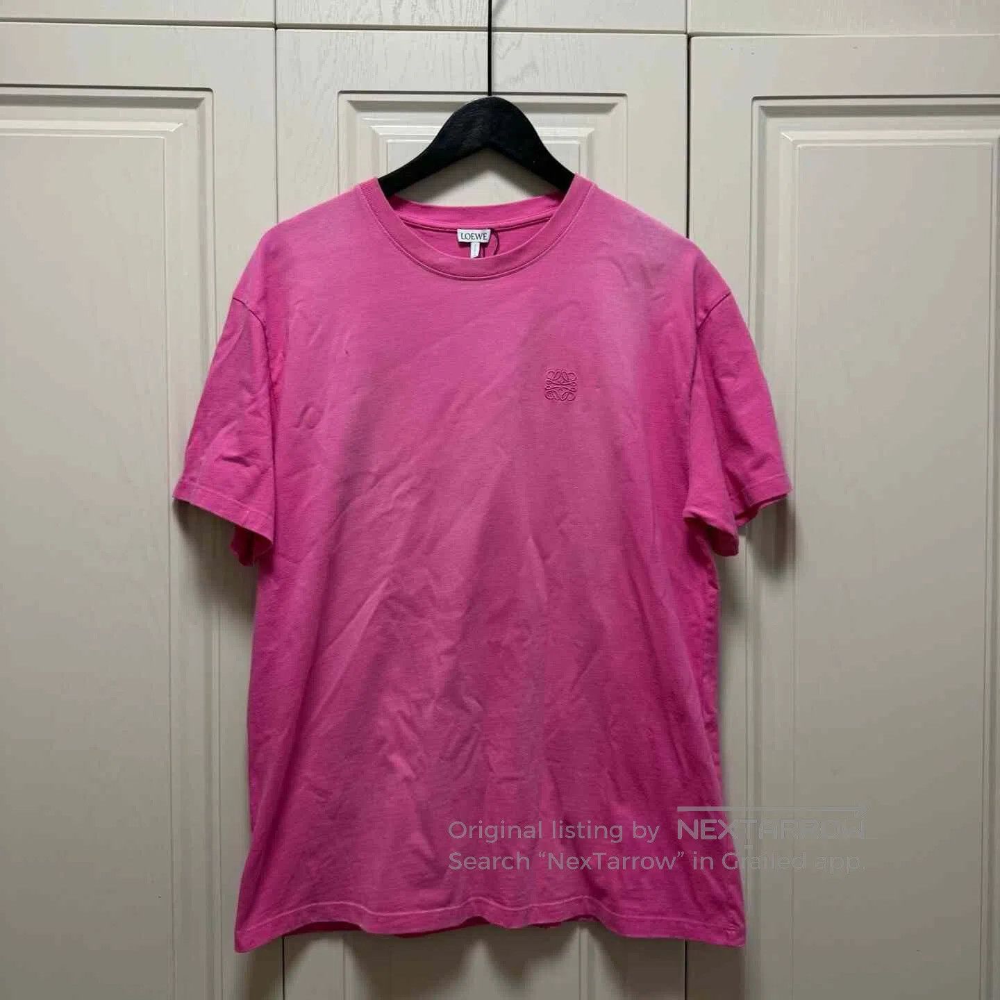 Loewe Loewe Gradient Rose Red Embroidered Logo Tee. Size M / US 6-8 / IT 42-44 - 1 Thumbnail