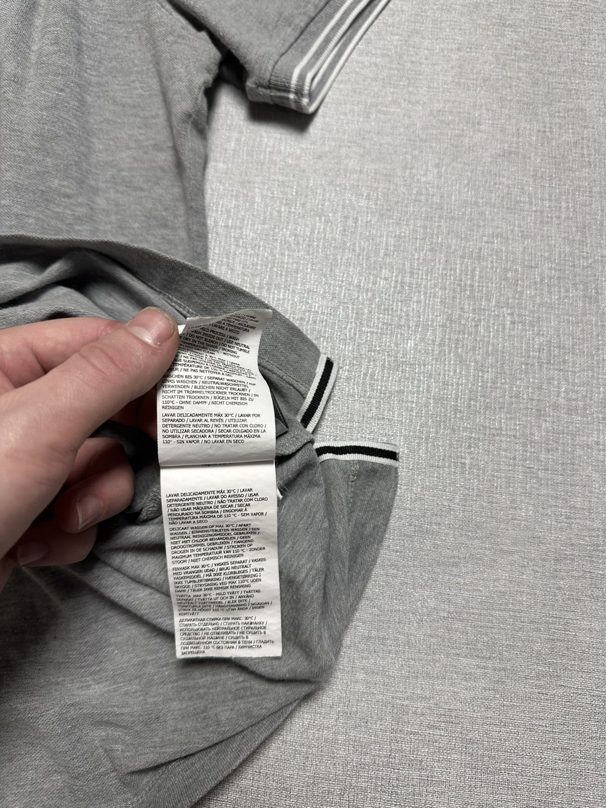 Luxury × Massimo Osti × Stone Island Stone Island Luxury Patch Program Polo shirt Gray Size US L / EU 52-54 / 3 - 11 Thumbnail