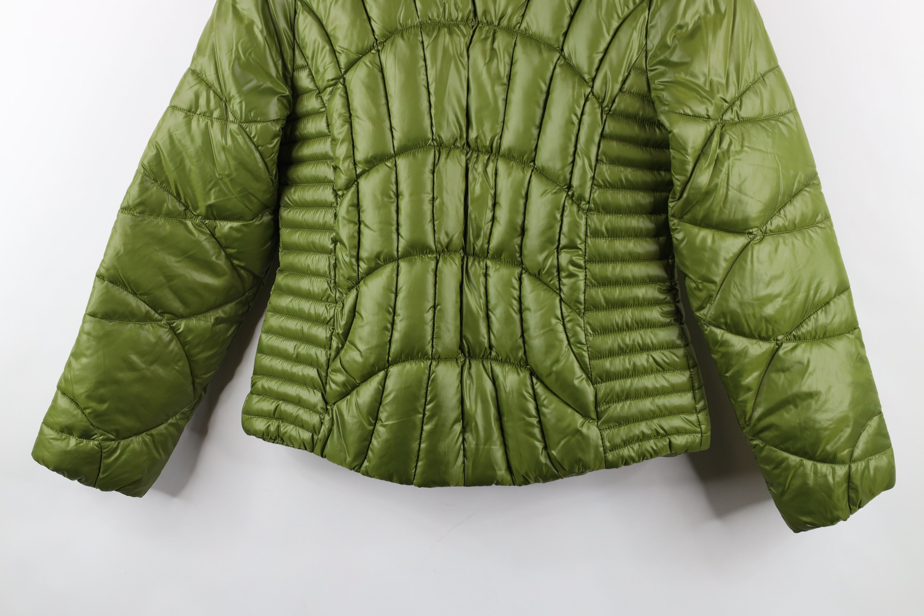 Guess × Vintage Vintage 90s Y2K Guess Babydoll Puffer Jacket Moss Green Size M / US 6-8 / IT 42-44 - 14 Thumbnail