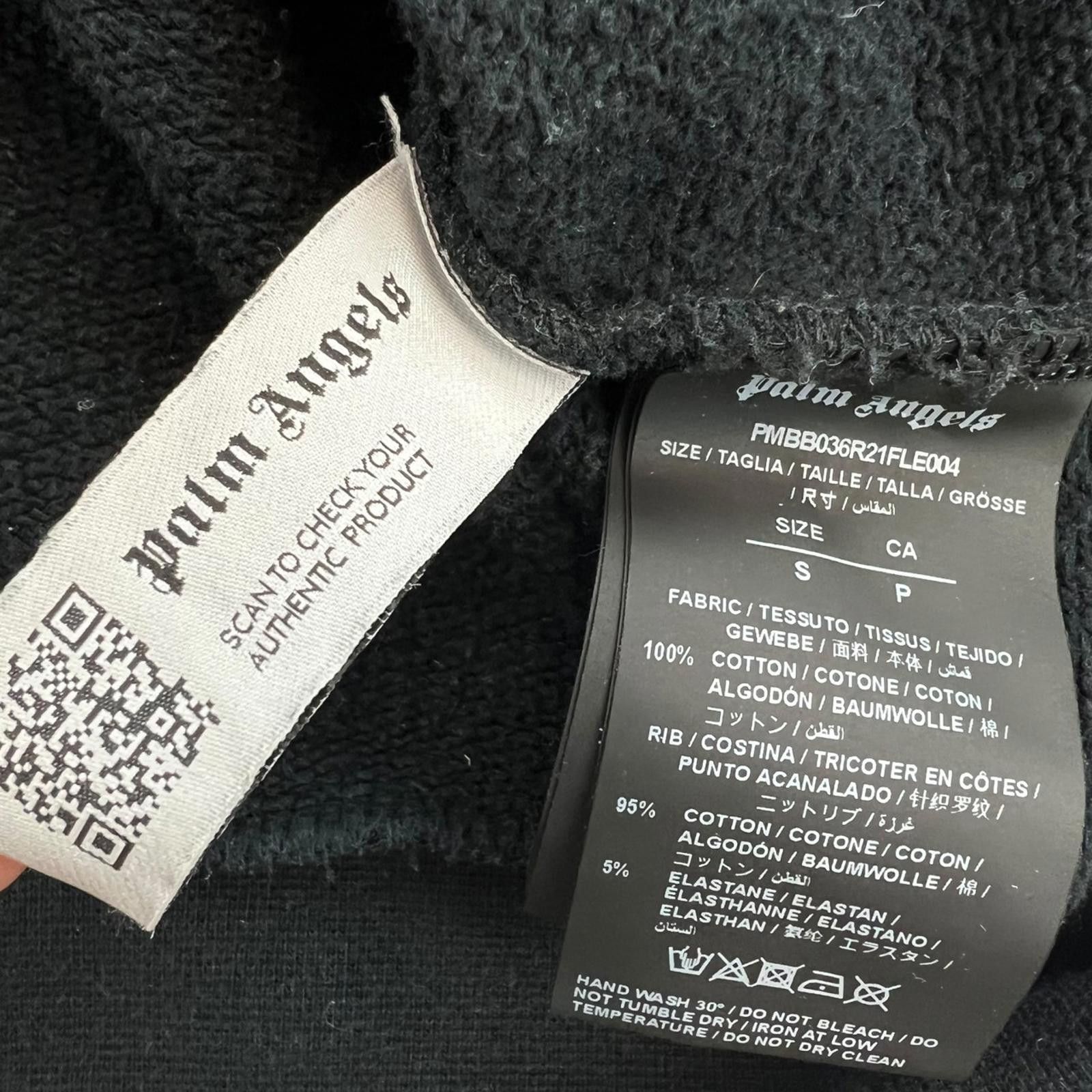 Palm Angels Palm Angels Black Spellout Hoodie Size US S / EU 44-46 / 1 - 6 Thumbnail