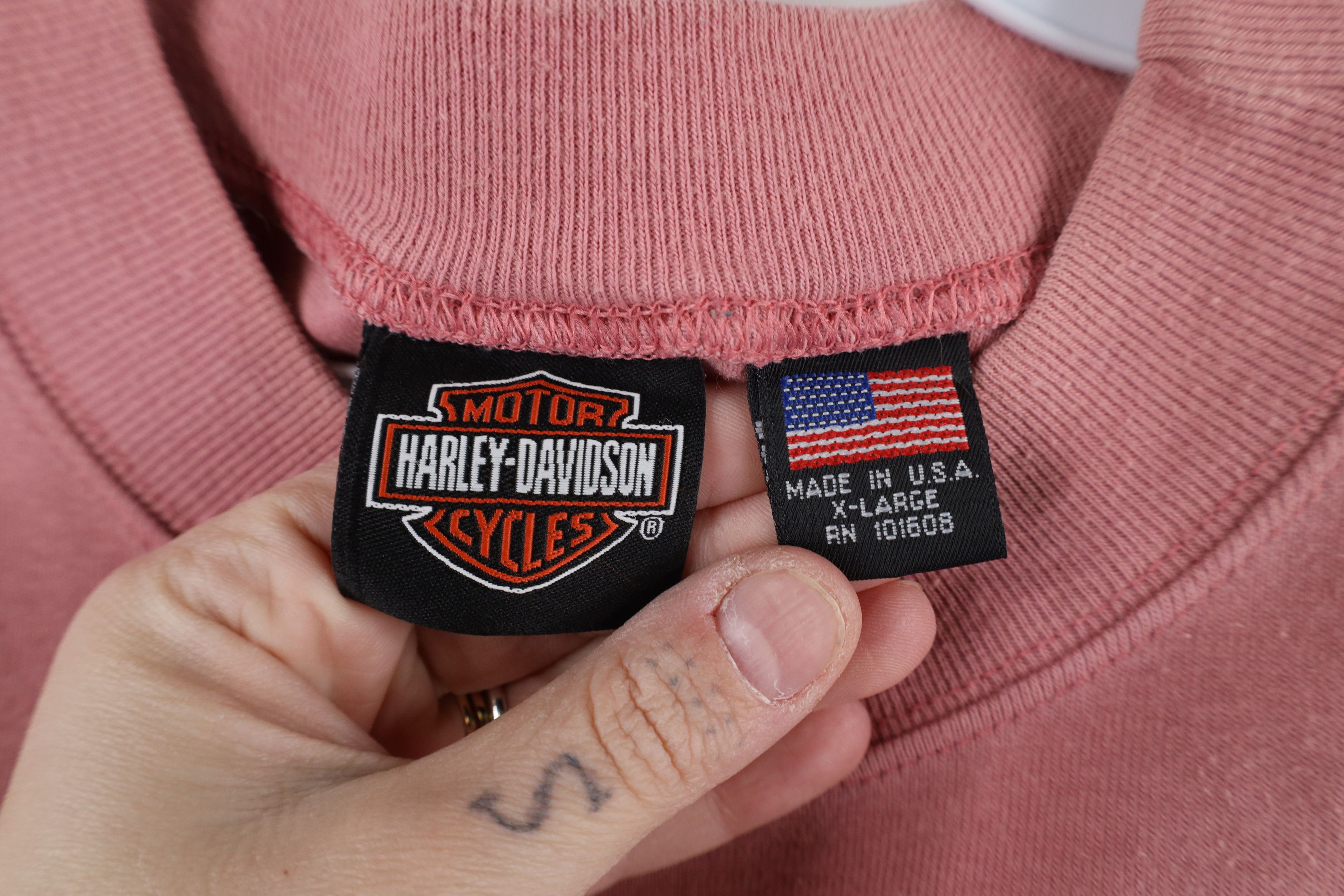 Harley Davidson × Vintage Vintage 90s Harley Davidson Sleeveless Ribbed T-Shirt USA Size XL / US 12-14 / IT 48-50 - 6 Thumbnail