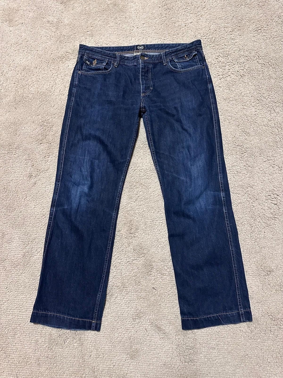 Dolce & Gabbana Dolce & Gabbana Magic Jeans Mens 36 Dark Wash Button Fly Size US 36 / EU 52 - 3 Thumbnail