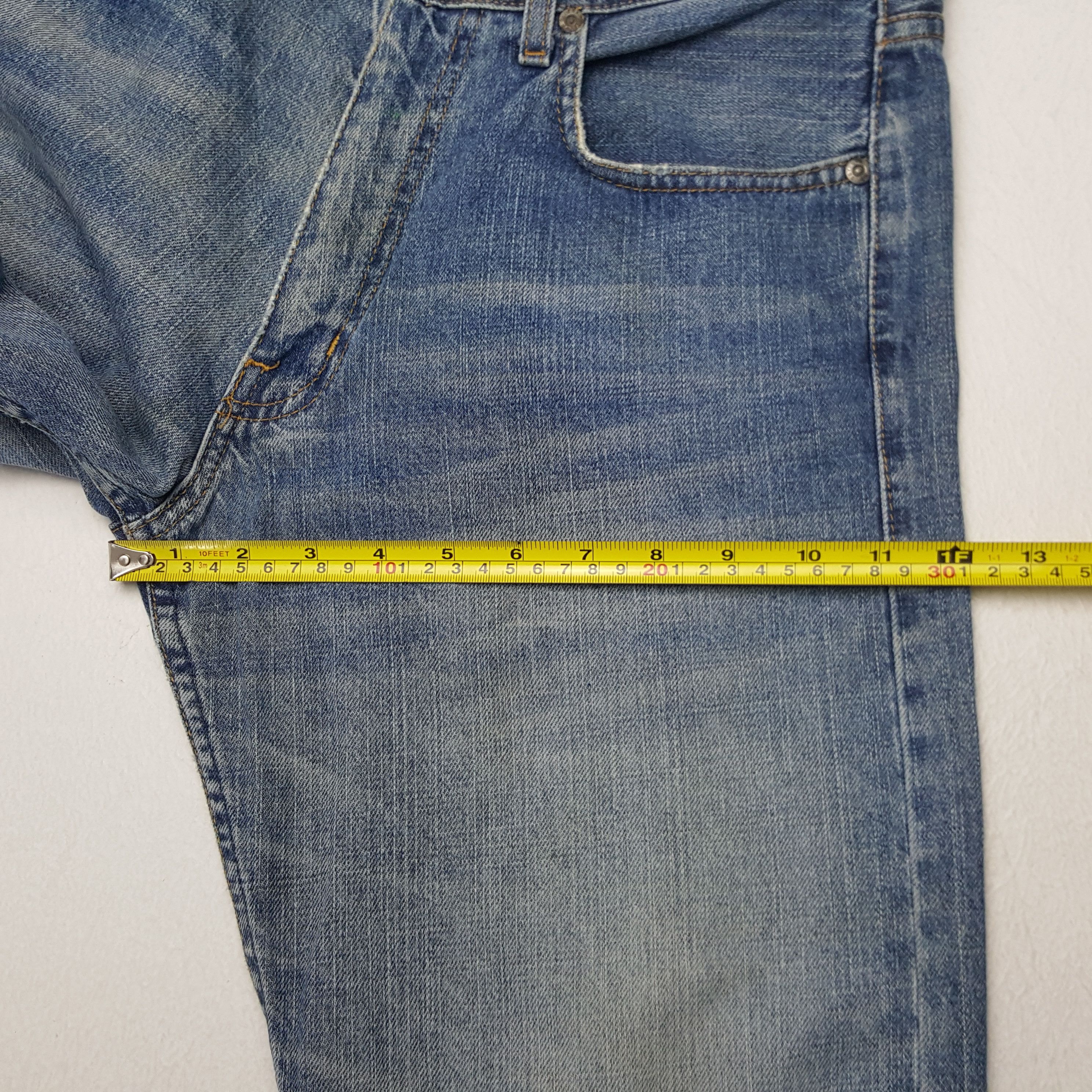 Stussy × Vintage Vintage Stussy Workgear Custom Art Logo Denim Jeans Size US 30 / EU 46 - 9 Thumbnail