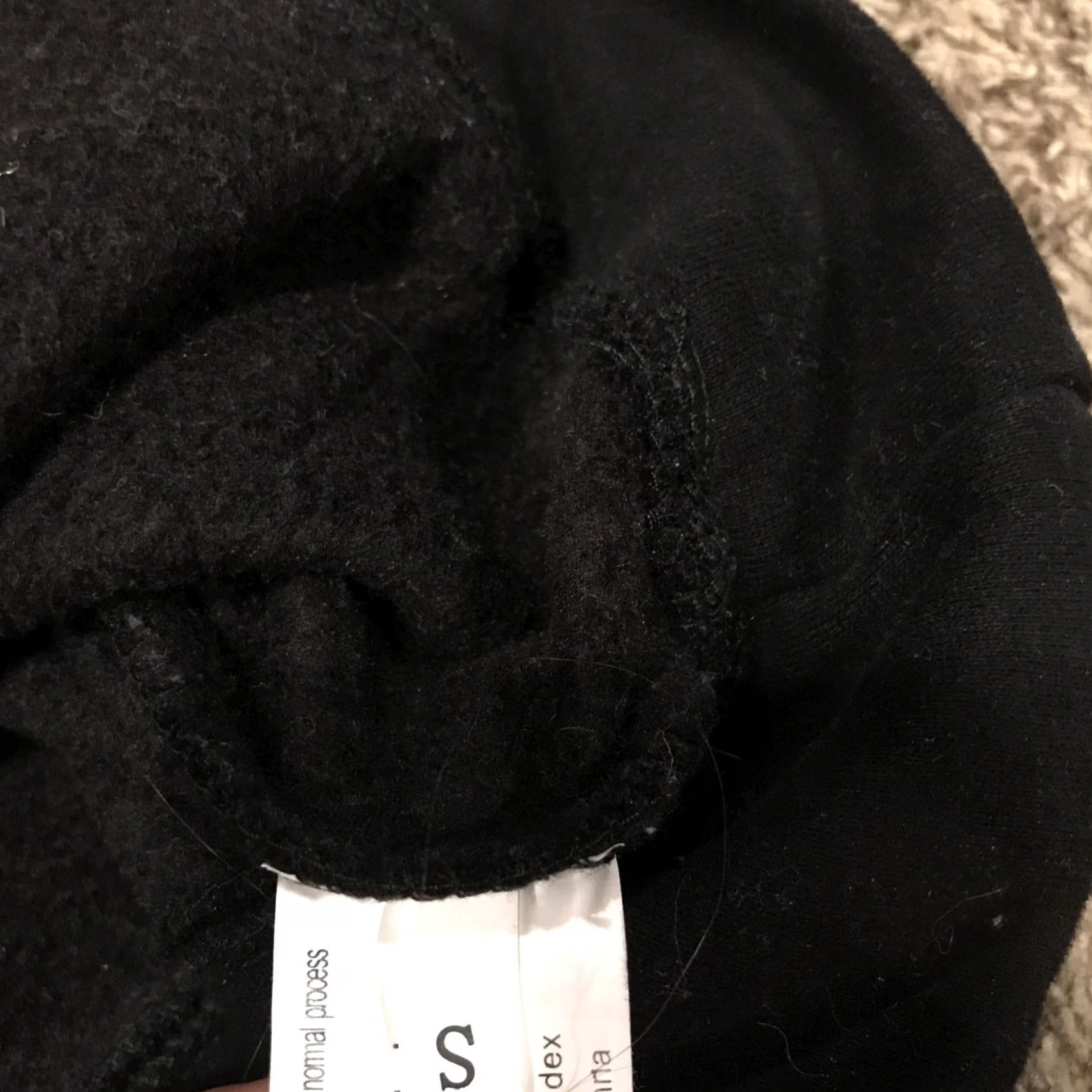 Vintage Micoson Hoodie Womens s Black 1/4 Zip Pullover A17 Size S / US 4 / IT 40 - 3 Thumbnail