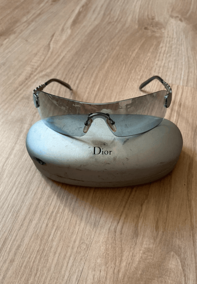 Dior DIOR Sunglasses Ruthenium Millenium Mask Ski Wrap Shield Size ONE SIZE - 8 Thumbnail