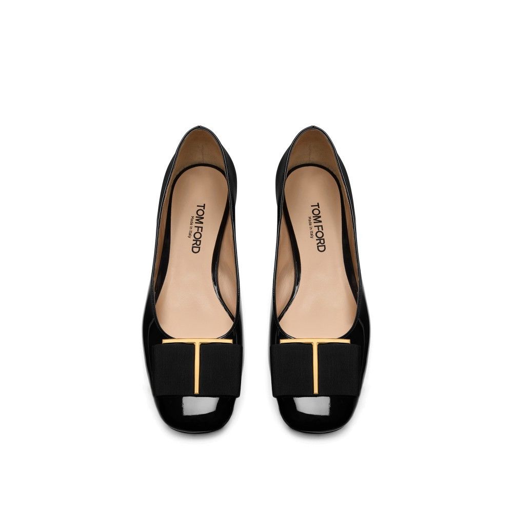 Tom Ford o1loc1c0925 W3465 Audrey Ballerina Flats in Black Size US 8 / IT 38 - 4 Thumbnail