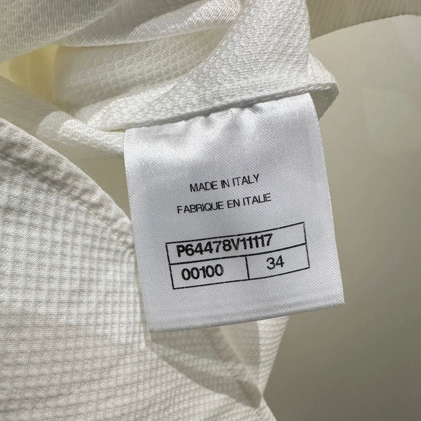 Chanel Chanel mar525 Bow Ribbon LS Shirt 34 Cotton Size XS / US 0-2 / IT 36-38 - 4 Thumbnail