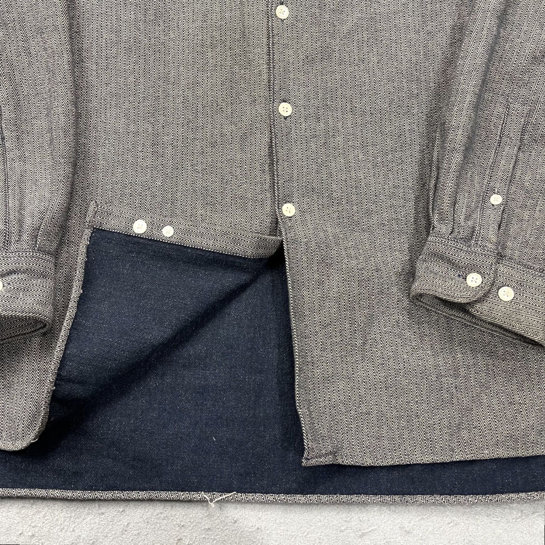 J.Crew VINTAGE J.CREW Shirt Mens XL Brown Herringbone Oarsman Logo Cotton Flannel 90s Size US XL / EU 56 / 4 - 2 Thumbnail