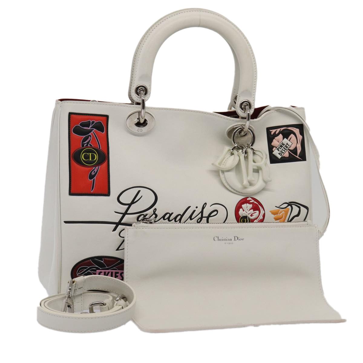 Dior Lady Beige Leather Shoulder Bag (Pre-Owned) Size ONE SIZE - 1 Thumbnail