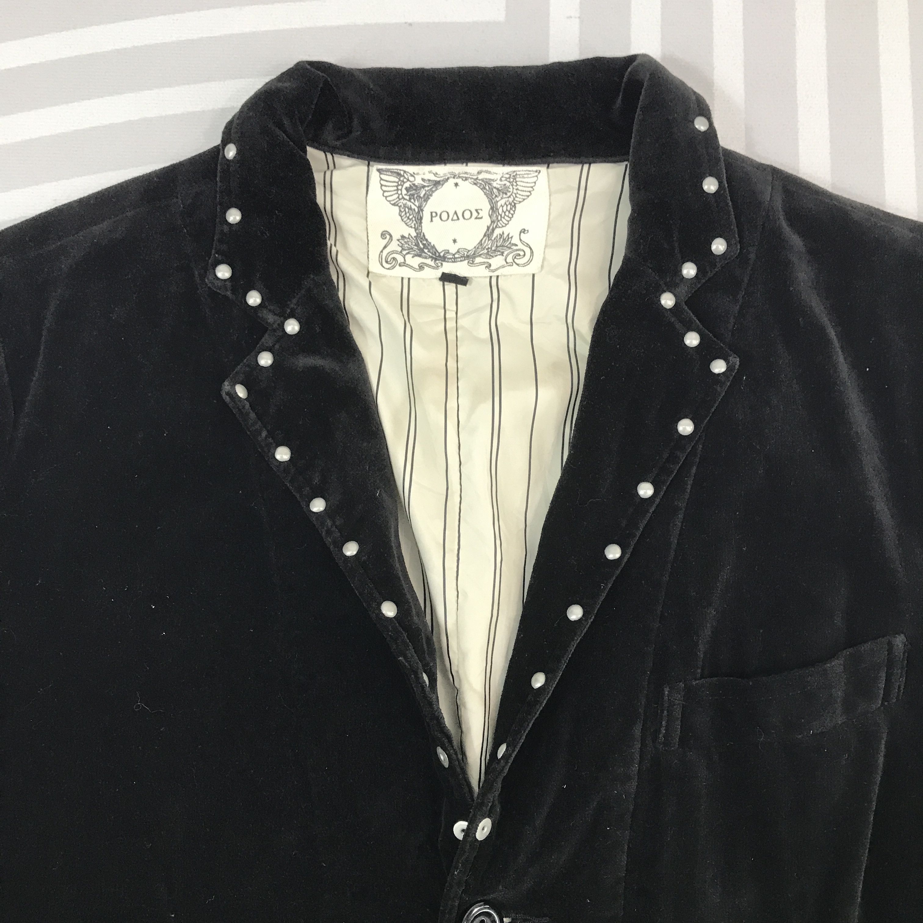 Japanese Brand × Vintage Vintage Japanese Punk Velvet blazer coat Jacket Size US M / EU 48-50 / 2 - 8 Thumbnail