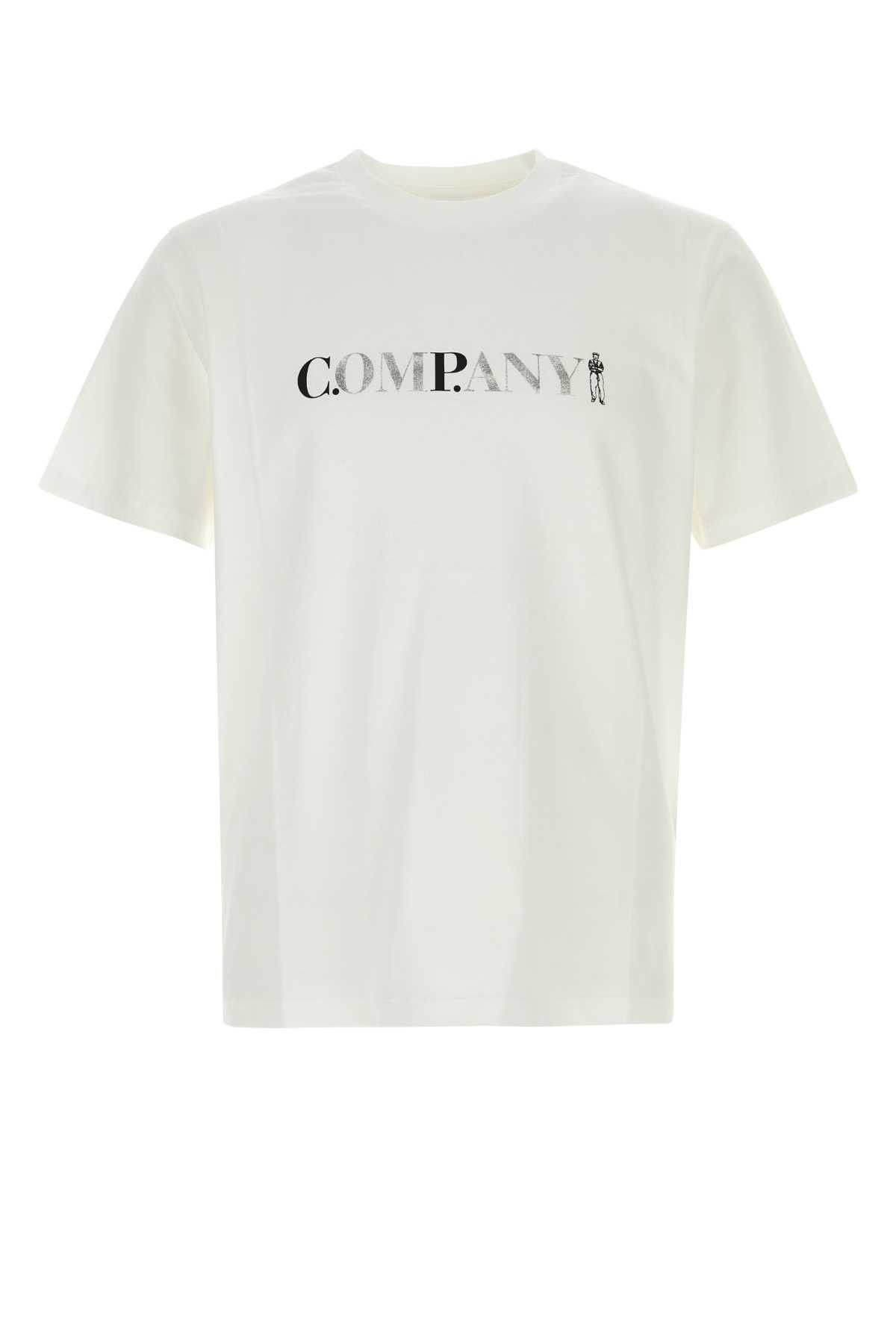 C.P. Company White Cotton T-Shirt Size US M / EU 48-50 / 2 - 1 Thumbnail
