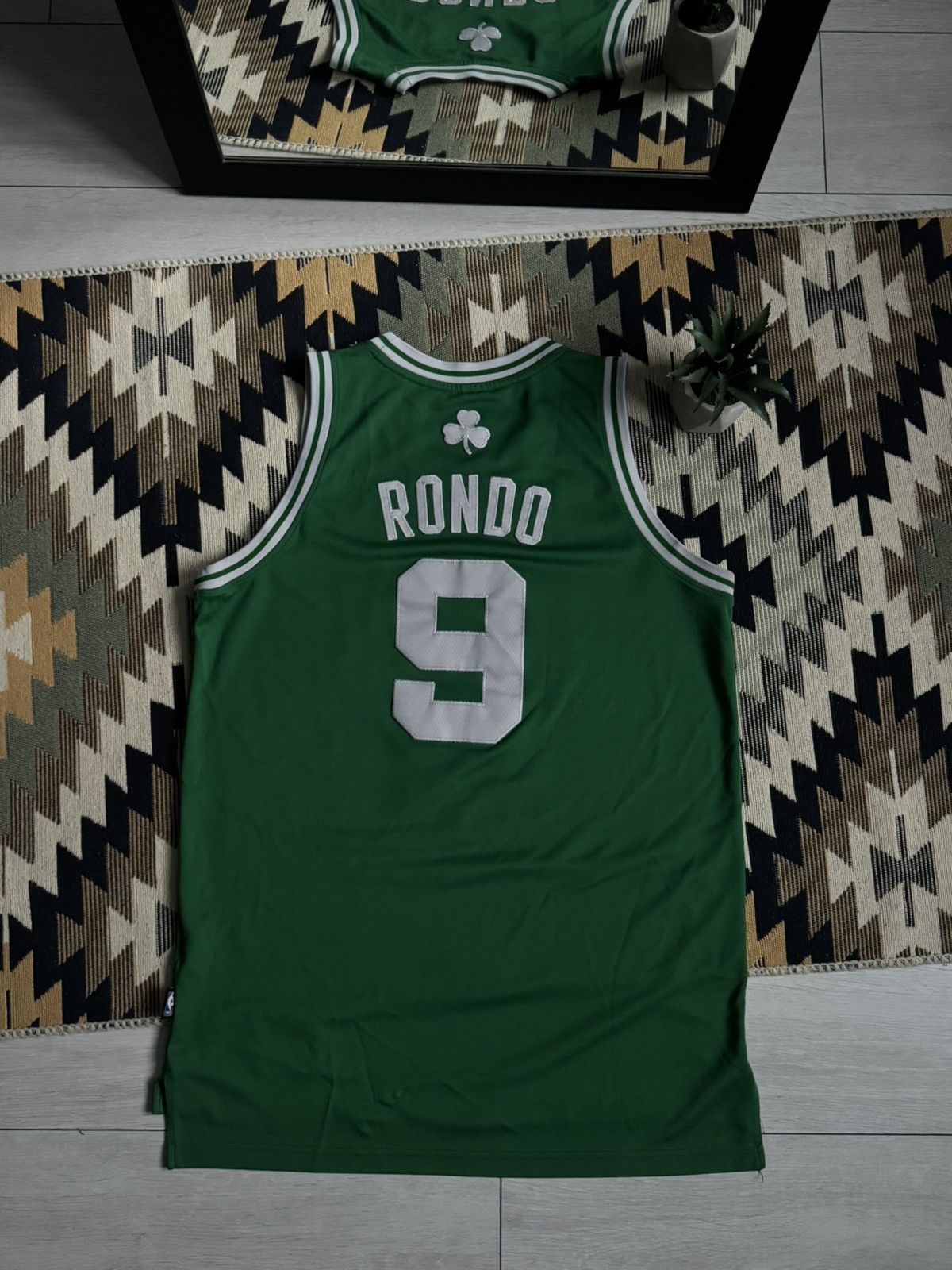 NBA Vintage Adidas NBA Boston Celtics 2013 Rondo #9 Jersey Size US M / EU 48-50 / 2 - 2 Thumbnail