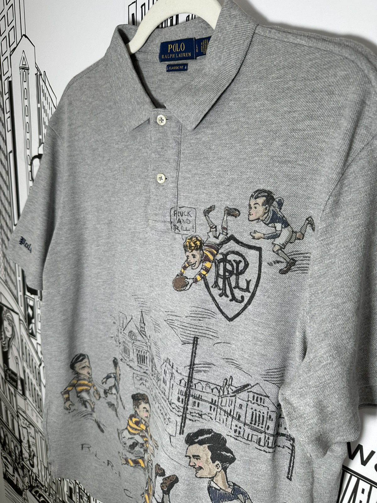 Polo Ralph Lauren Polo Ralph Lauren St. Andrew’s Rugby R.L.R.F.C Polo Grey L Size US L / EU 52-54 / 3 - 3 Thumbnail