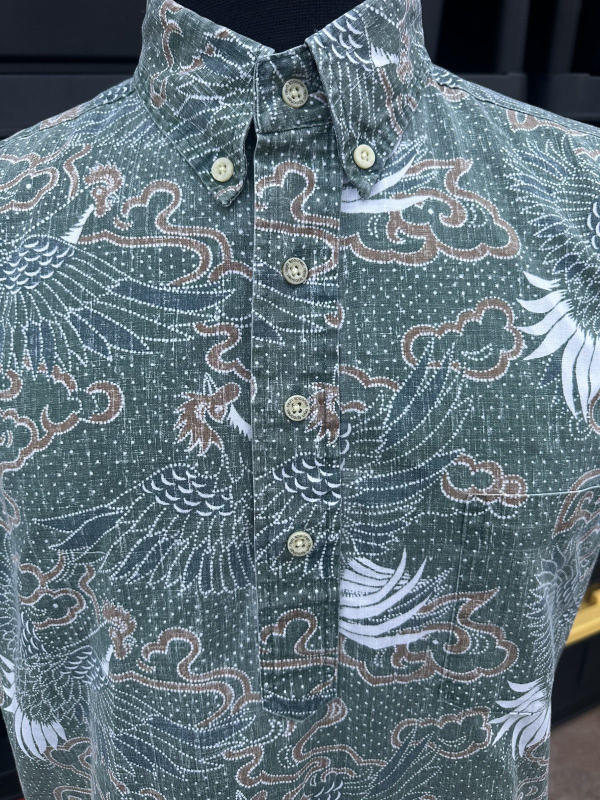 Reyn Spooner PreOwned Reyn Spooner Green Hawaiian Print Men's M Size US M / EU 48-50 / 2 - 3 Thumbnail