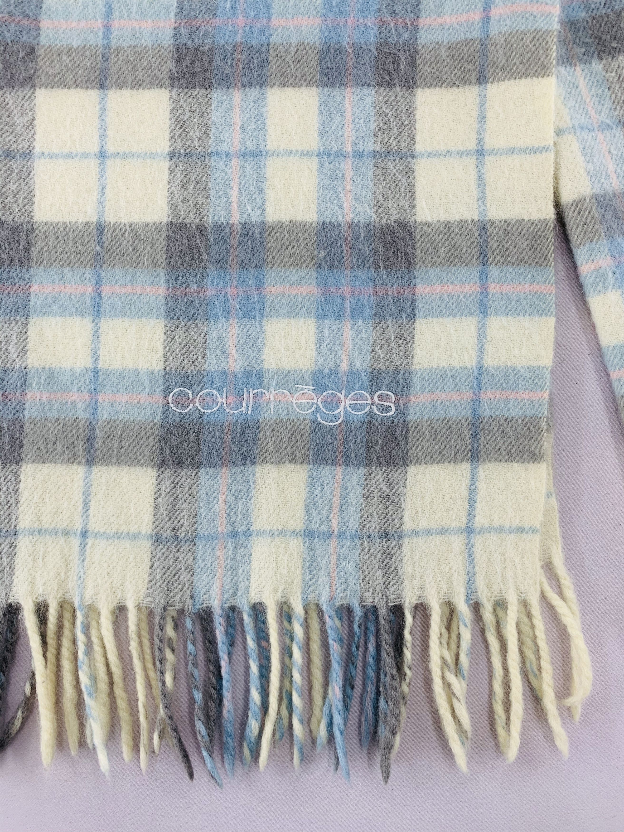 Courreges Courreges Scarf Wool Muffler Neck Wrap BL5101 Size ONE SIZE - 4 Thumbnail
