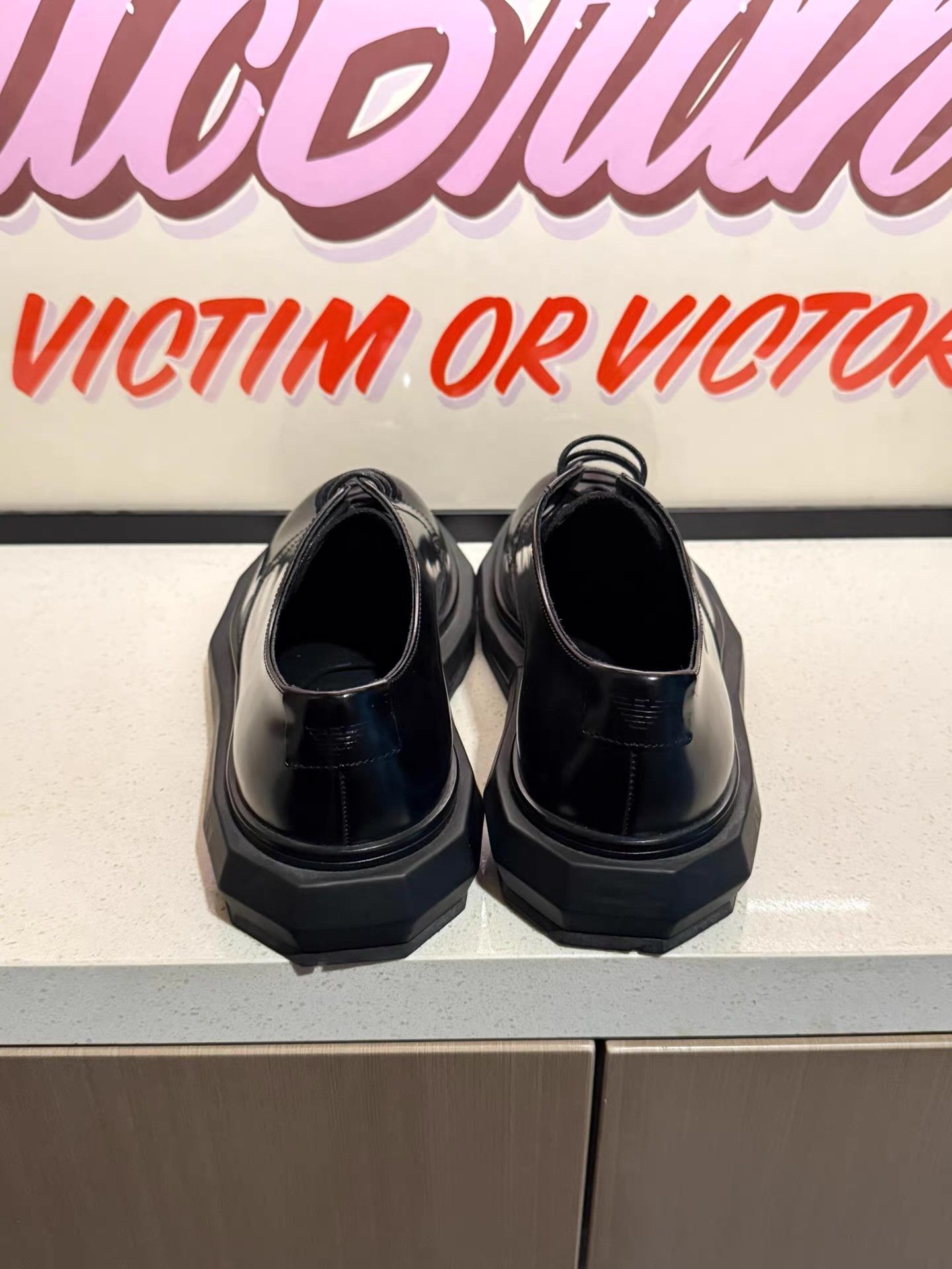 Armani Emporio Armani runway square-toe derby shoes Ｑ20 Size US 7.5 / EU 40-41 - 3 Thumbnail
