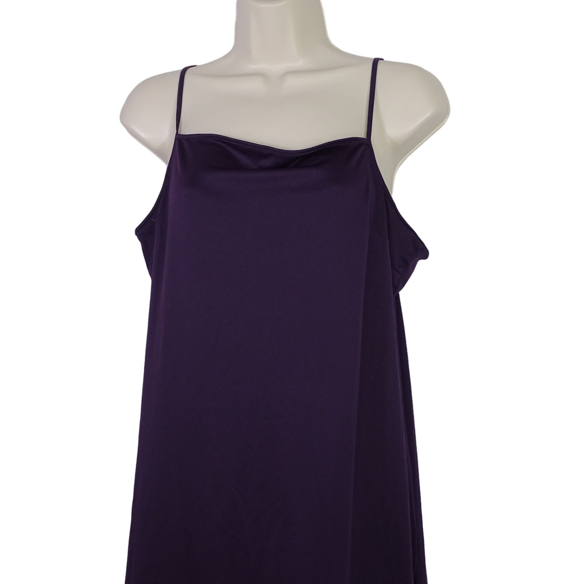 Lauren Ralph Lauren Lauren Ralph Lauren Purple Slip Dress Women Size L Sleeveles Size L / US 10 / IT 46 - 2 Thumbnail