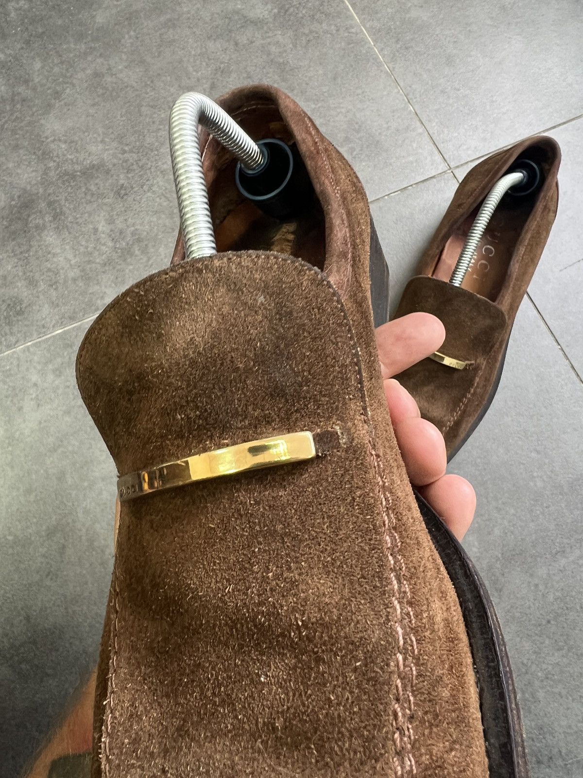 Gucci Gucci suede leather loafers Tom Ford era Size US 10.5 / EU 43-44 - 4 Thumbnail