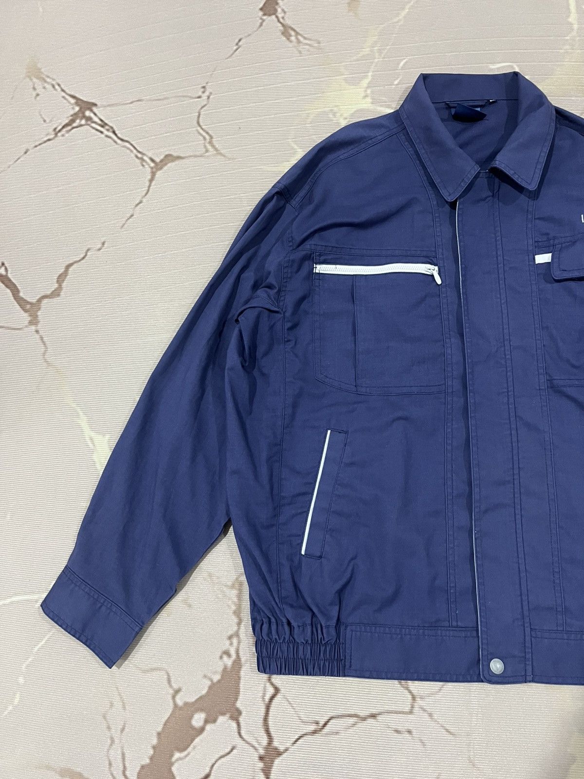 Japanese Brand Jichodo Ichimatsu Utility Work Jacket Navy L Size US L / EU 52-54 / 3 - 3 Thumbnail