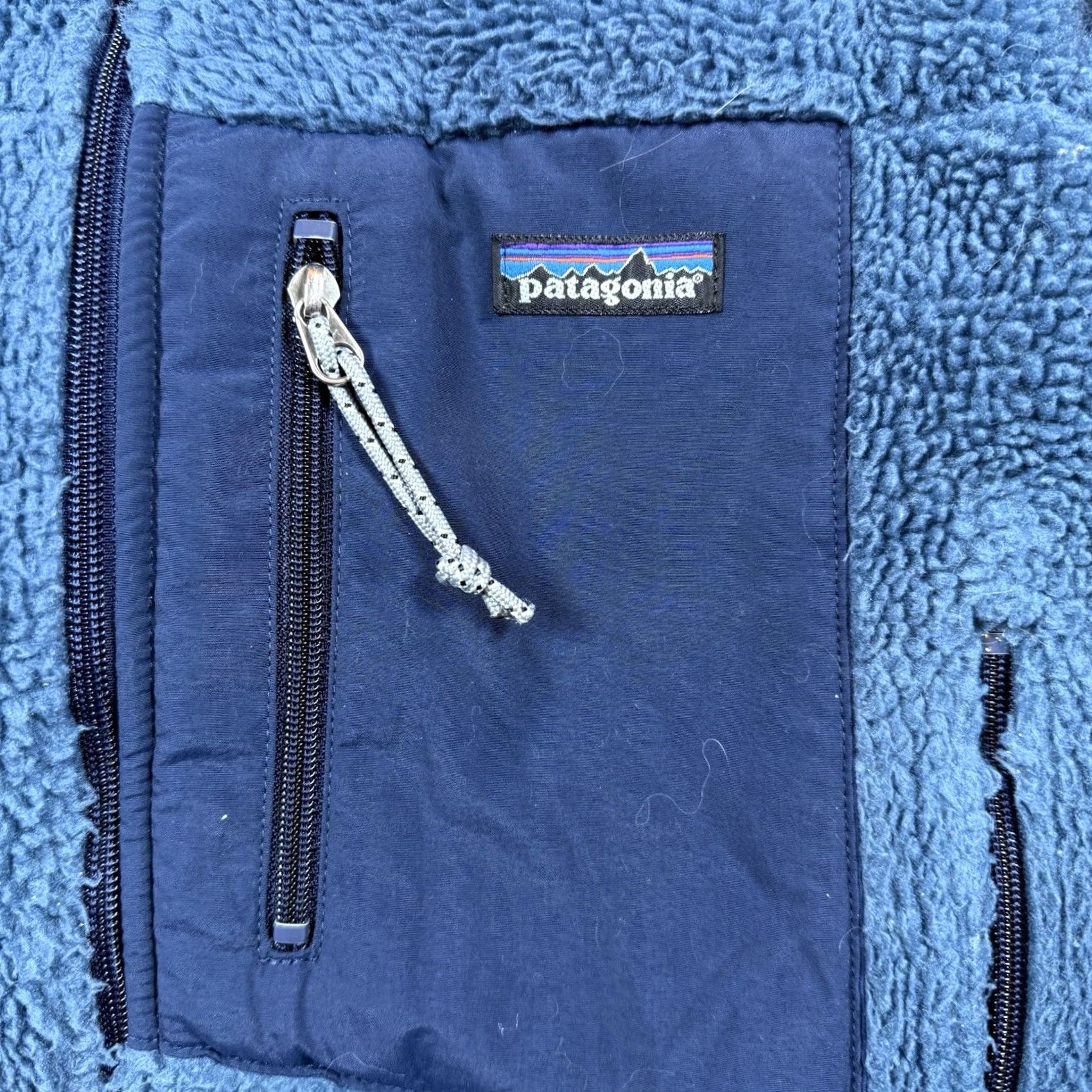Patagonia VINTAGE Patagonia Retro-X Jacket Deep Pile Fleece Mens Small USA Made Blue Size US S / EU 44-46 / 1 - 3 Thumbnail