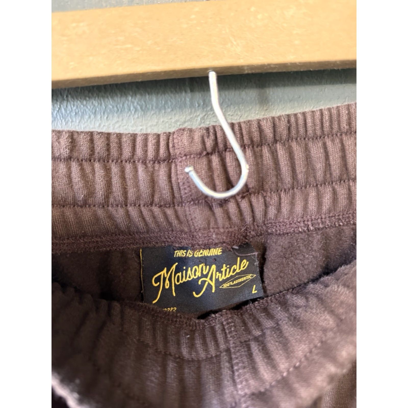 Vintage Maison Article Mens Brown Jogger Sweatpants Drawstring Size L Size US 33 - 3 Thumbnail