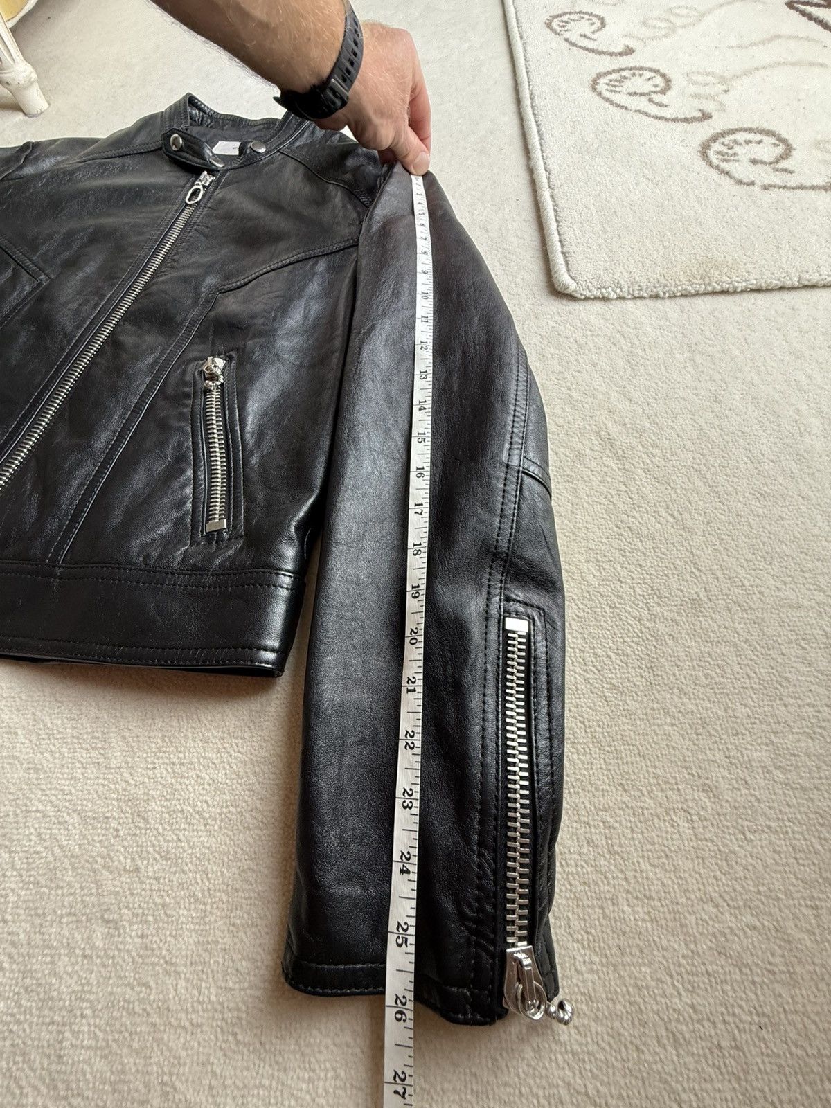 Celine $5.7k FW24 Celine Cafe Racer blouson leather jacket Hedi 52 Size US L / EU 52-54 / 3 - 9 Thumbnail
