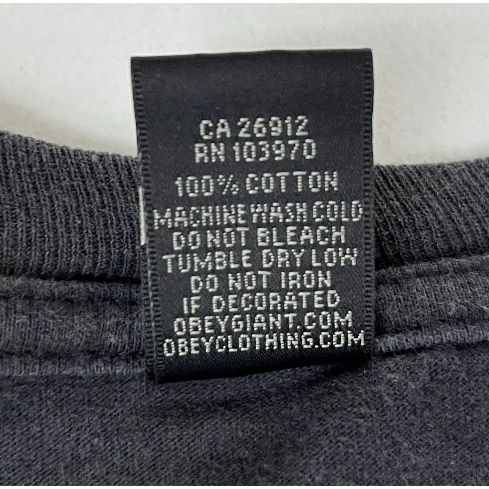 Obey VINTAGE OBEY T-Shirt XL Black Mens Short Sleeve Crew Neck 1989 Posse Size US XL / EU 56 / 4 - 5 Thumbnail