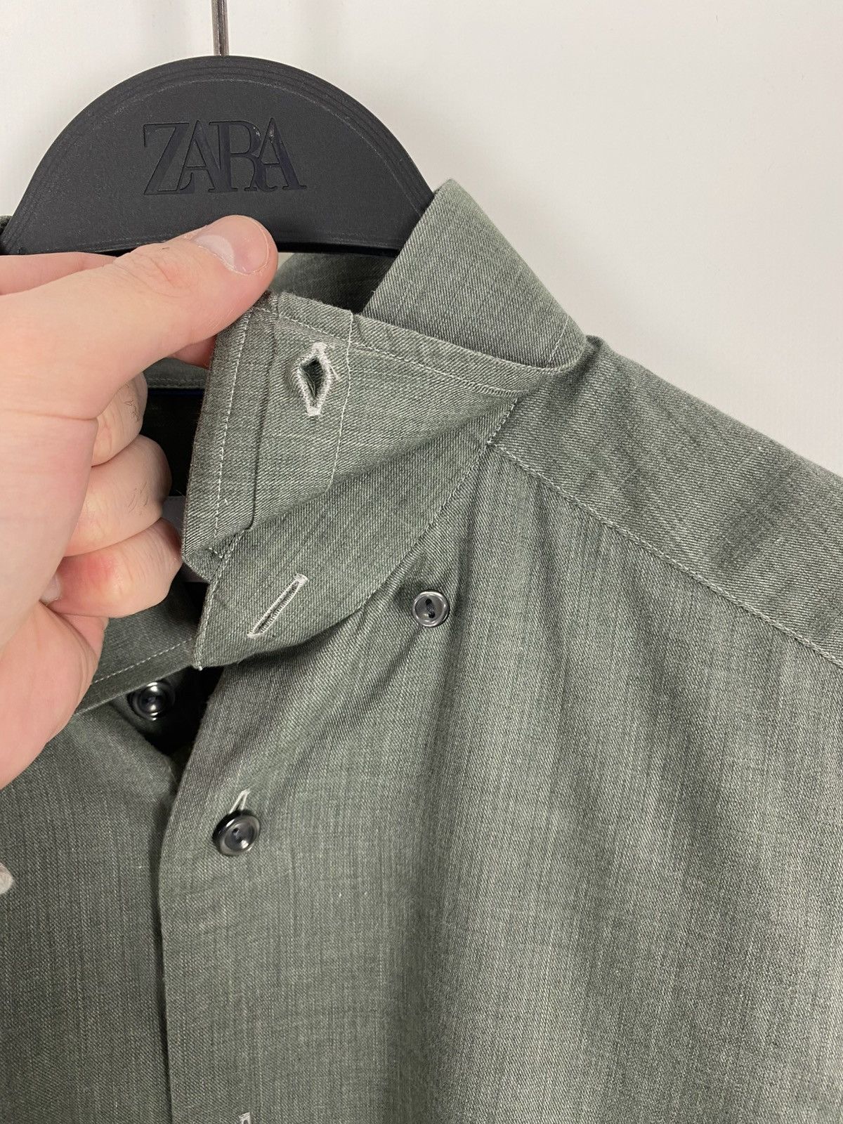 Eton Eton Contemporary Green Shirt Fine Light Twill Size US S / EU 44-46 / 1 - 6 Thumbnail