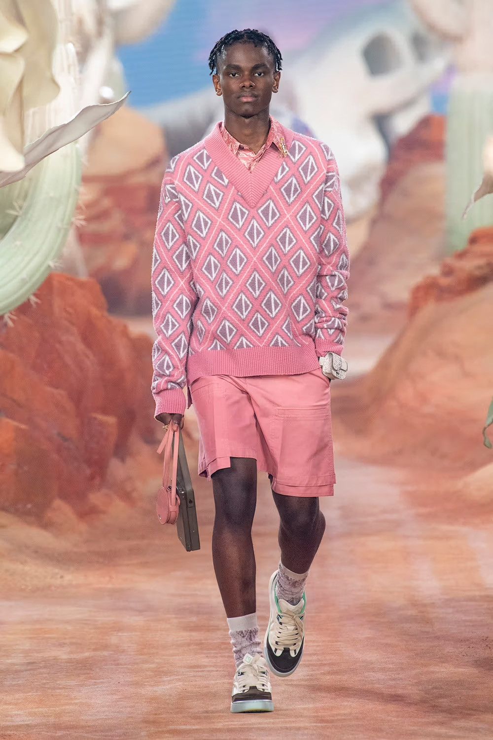 Dior × Travis Scott Cactus Jack Dior 2022 CD Diamond Pullover Size US S / EU 44-46 / 1 - 5 Thumbnail