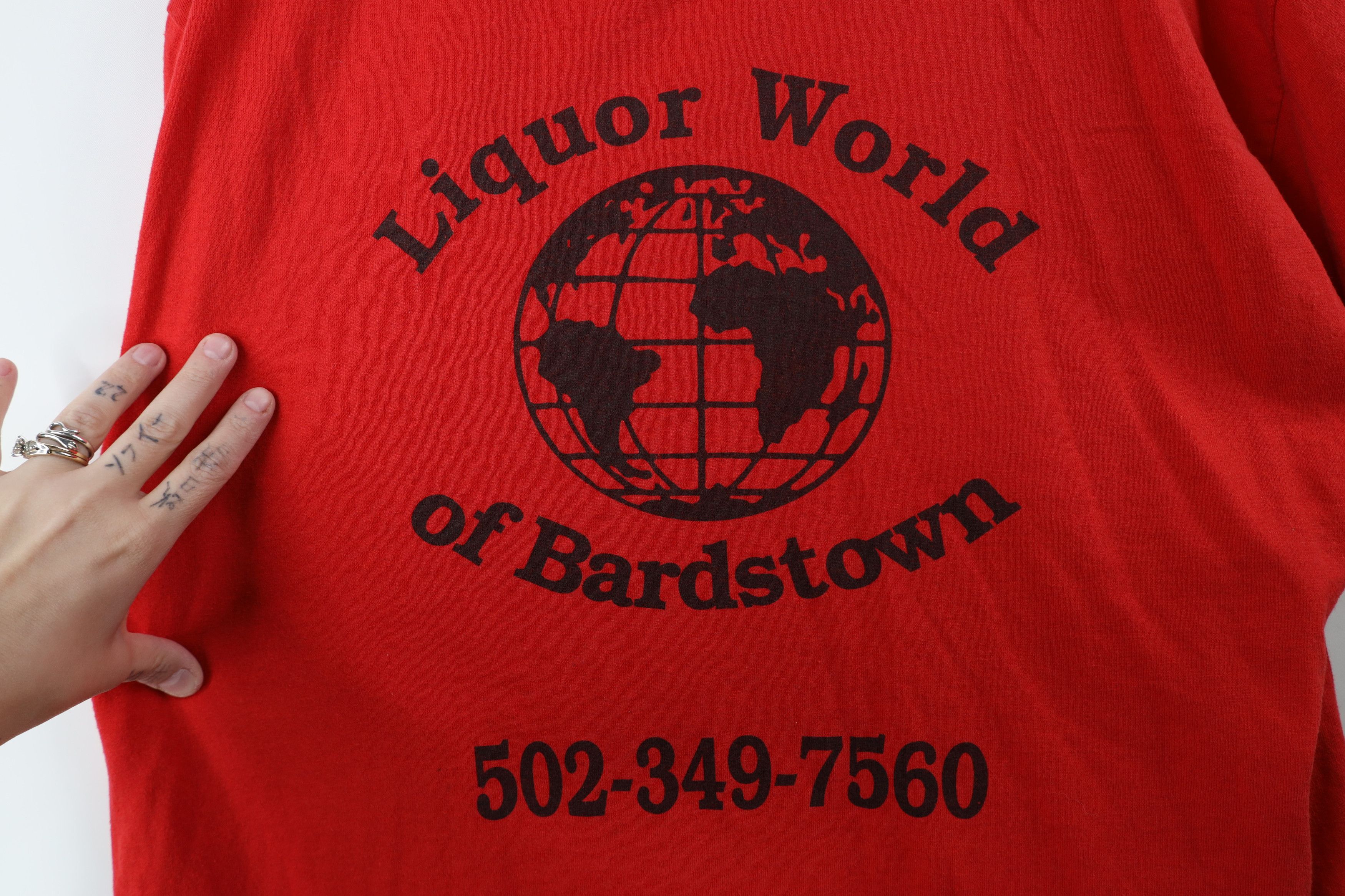 Vintage Vintage Y2K Streetwear World Bardstown Kentucky T-Shirt Red Size US XL / EU 56 / 4 - 4 Thumbnail