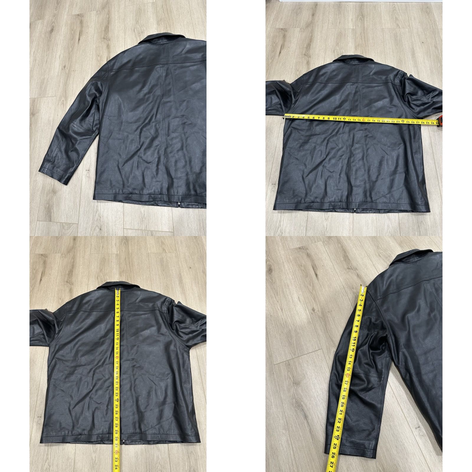 Gap VINTAGE GAP JACKET Men 2XL Leather Moto Full Zip Quilt Lined Bomber 90s Y2K Black Zip Size US XXL / EU 58 / 5 - 9 Thumbnail