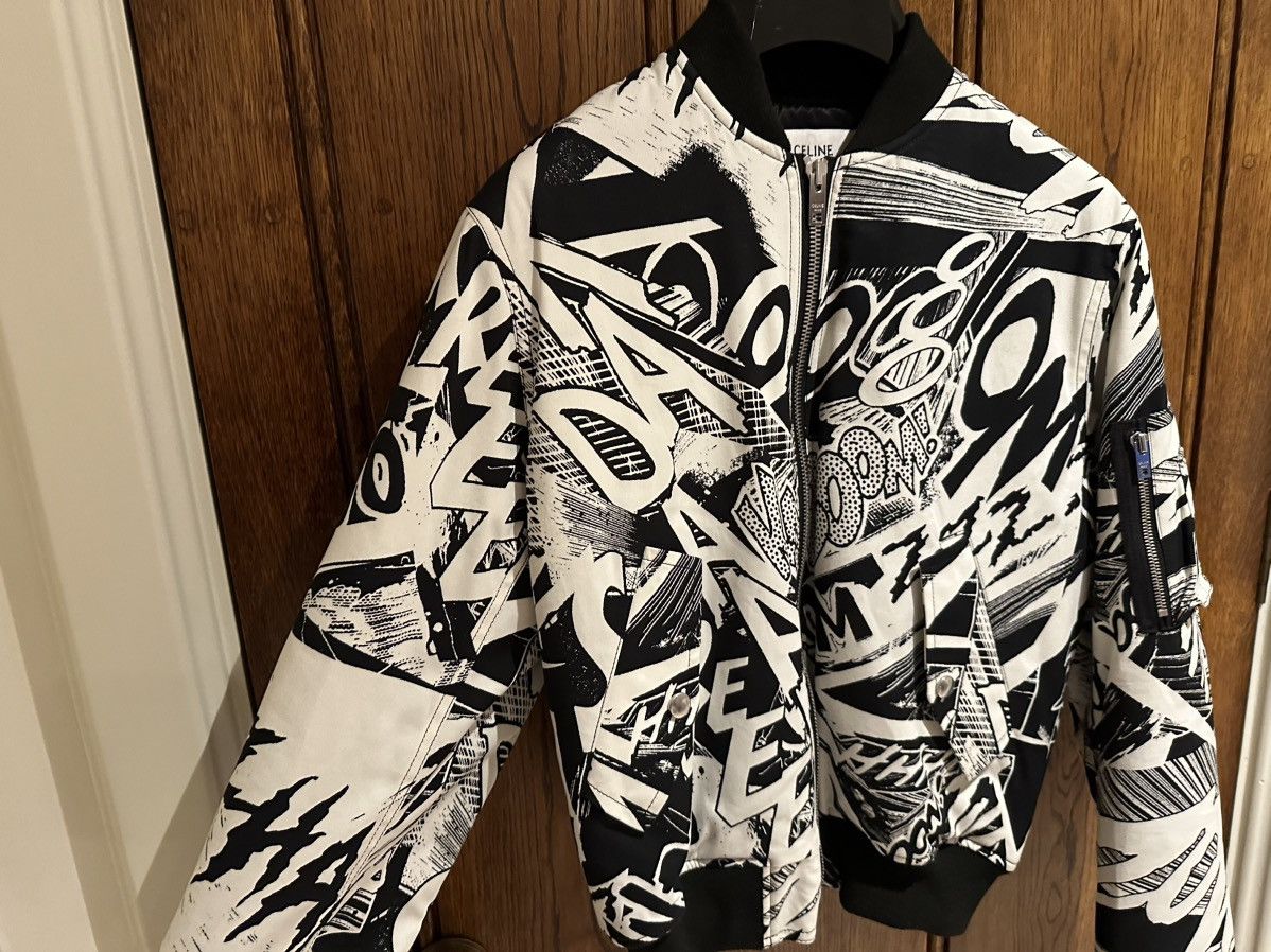 Celine SS19 Celine $3450 Marclay bomber jacket Hedi Slimane black S Size US S / EU 44-46 / 1 - 11 Thumbnail